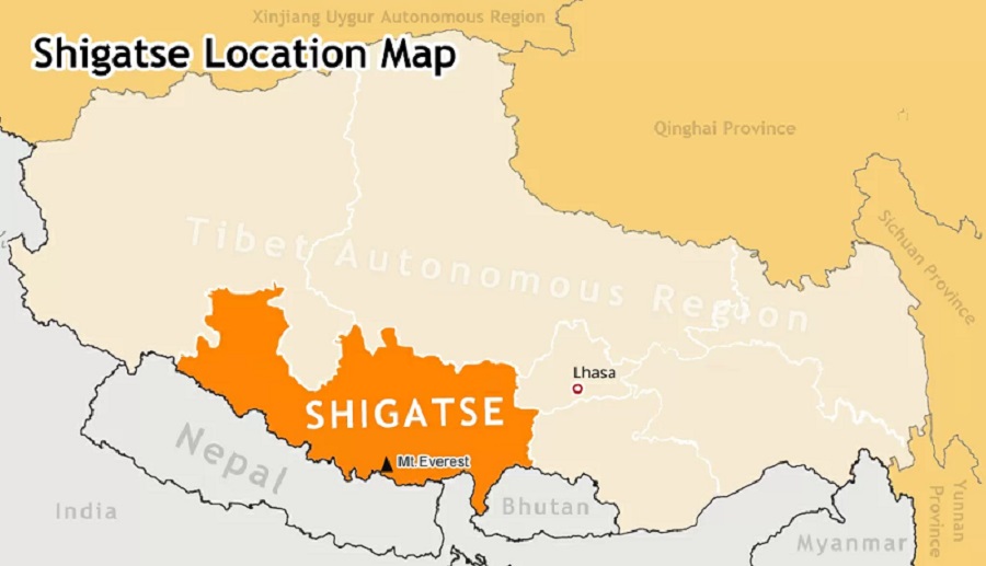 Shigatse Map