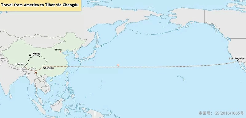 US to Chengdu to Tibet