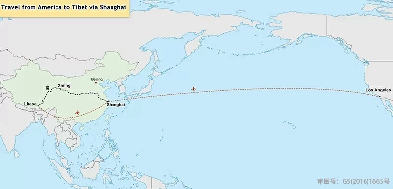 US to Shanghai to Tibet