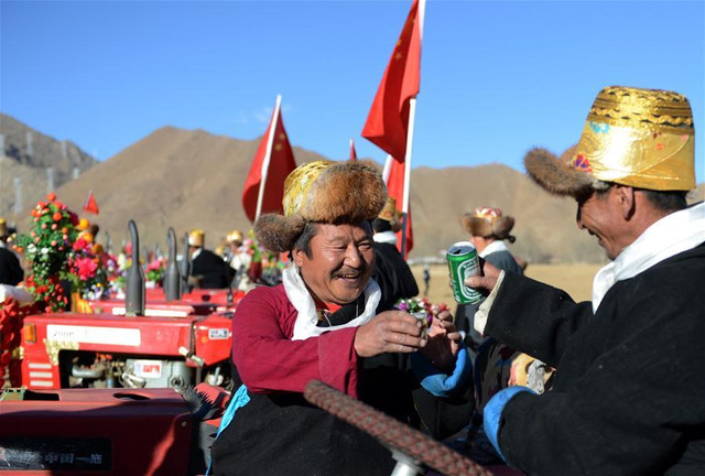Etiquettes in Tibet