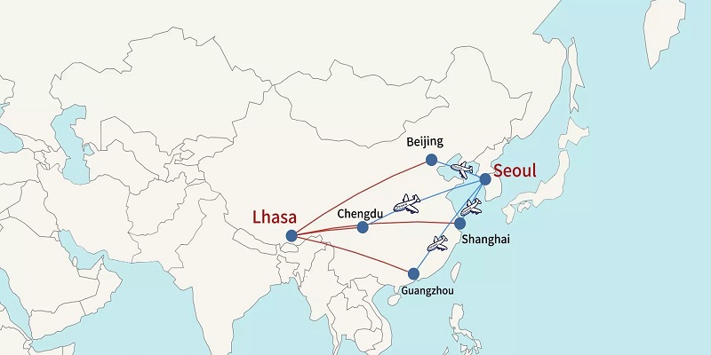 Seamless Travel from South Korea to Tibet: Flights, Trains & Permits
