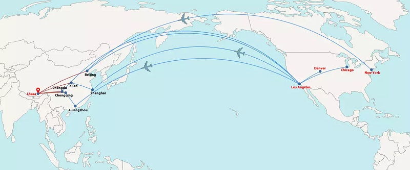 Flights to Tibet from the US: How to Get to Lhasa by Air or Train