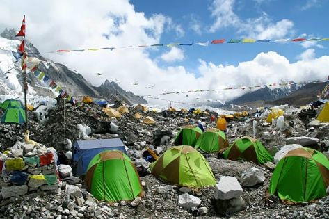 Tents at E.B.C