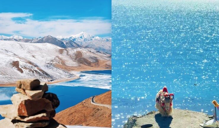 Yamdrok Lake in Winter