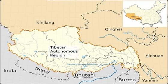 Tibet Map: Location, Regions, Attractions and Travel Routes