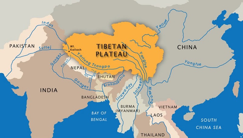 Tibetan Plateau Map