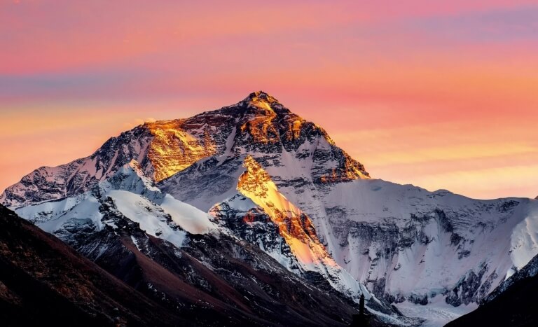 Golden Sunset of Mount Everest