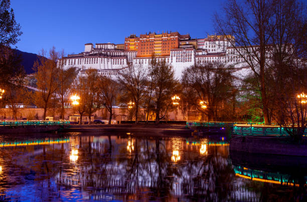 Lhasa by night (Tibet)