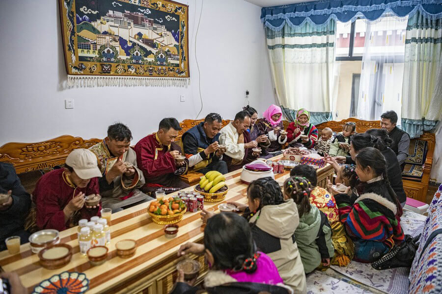 Traditional Tibetan Family Gatherings