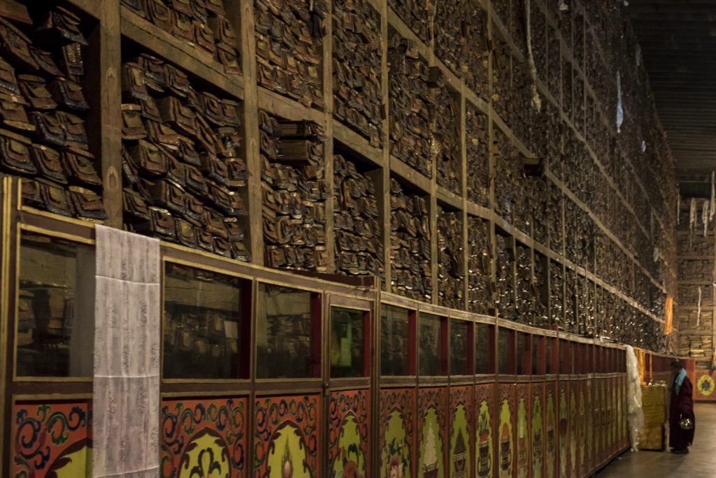 Giant ancient scripture library