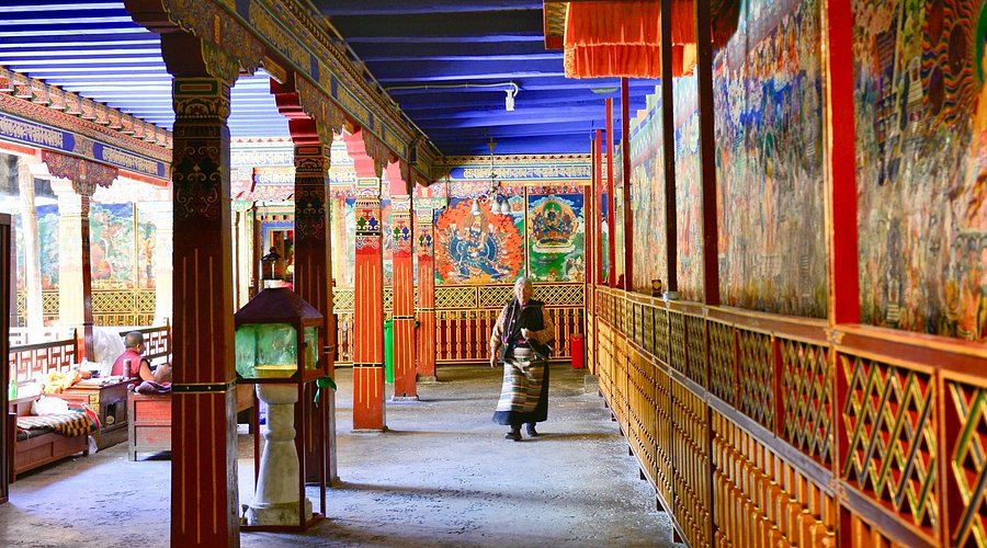 The Mural Corridor at Samye Monastery