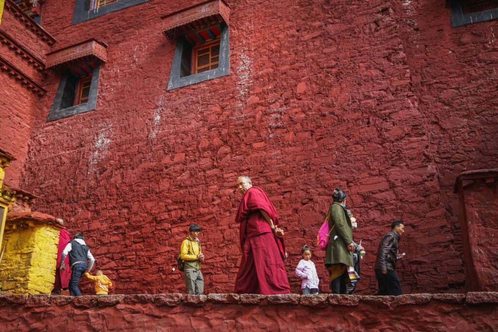 Monk at Ganden Monastery