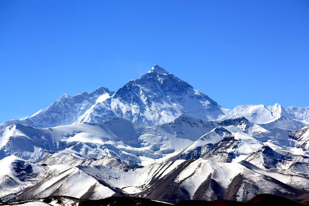Close-up view of Mount Everest