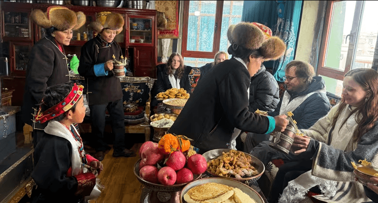 A Guest Enters a Tibetan Home