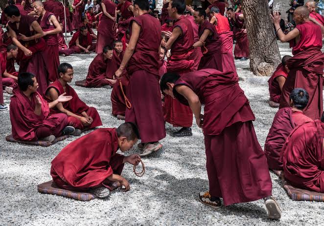 Monk Debate at Sera Monastery