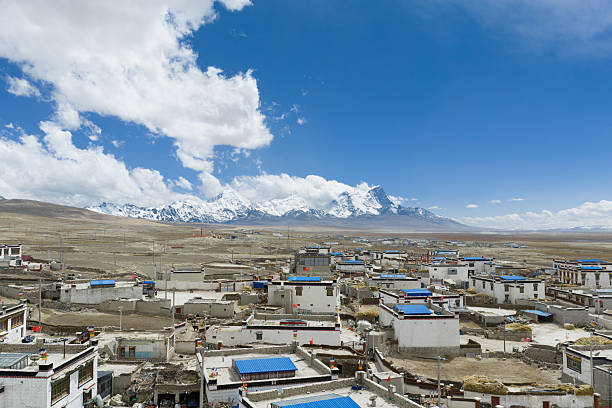 Villages on the Qinghai-Tibet Plateau