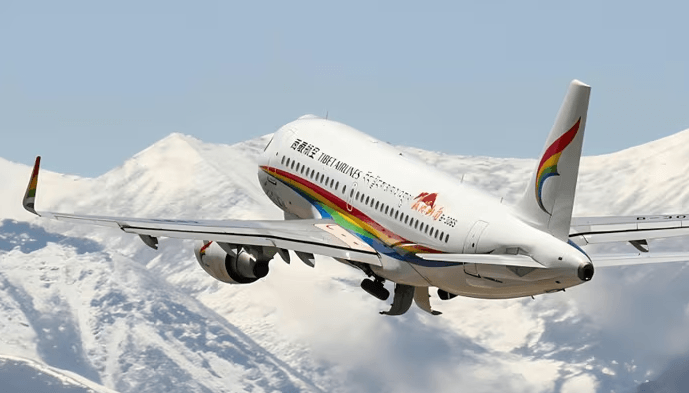 Tibet Airlines operates regular flights to Lhasa from mainland China.